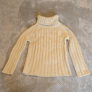 Women's Cream Turtleneck Sweater